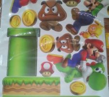 Stickers pour la chambre de notre fils de 4 ans (fan de mario)