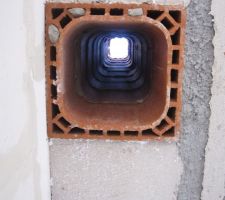 Conduit de cheminée, vue de l'intérieur
