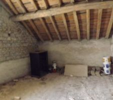 Pignon (a gauche) entre chambre 2 et 3