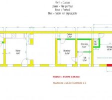 Plan de la maison ouverture ma&ccedil;onnerie