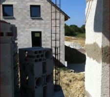 Ferraillage du poteau de l'entr&eacute;e