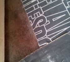 Faience salle d'eau marron