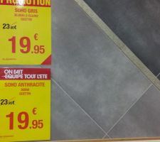 Ce sera le carrelage dans la chambre/bureau du rdc !