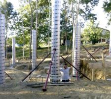 Hauteurs des poteaux