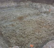 En fin le terrassement pour le vide sanitaire.