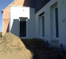 Terrasse nord ouest en cours