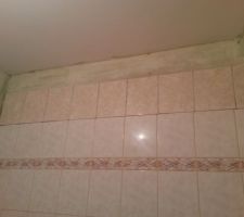 Rattrapage du niveau jusqu'au plafond (carrelage basique)