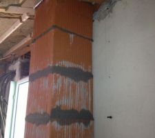 Le conduit ext&eacute;rieur vu du cellier