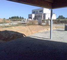Vue de sous le carport