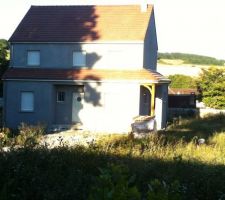 Enduit projeté Gris Cendre (G50) - Façade avant