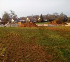 Vue de la parcelle depuis la limite sud.