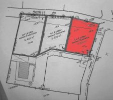 Un aperçu de la parcelle dont nous avons signé le compromis.