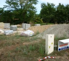 Vide sanitaire - Dépôt des matériaux