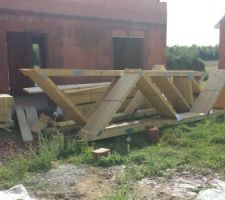 Livraison de la charpente