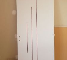 Porte pour wc et local technique du sas d'entrée