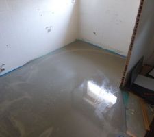 Ragréage presque bien fait...on apprend...