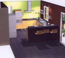 Le visuel 3D de notre future cuisine Schmidt !!