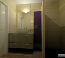 Meuble salle d'eau en bas