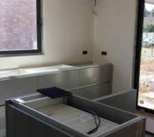 La cuisine avant la pose du plan de travail