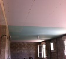 Instalation des plaque de placo ba13 pour plafond