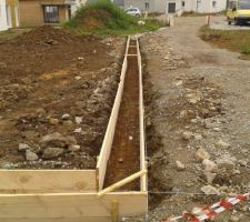 Mise en place du ferraillage.