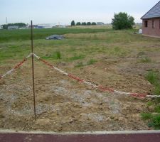 Vue vers le nord depuis l'angle de rue