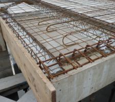 Dalle de l'étage
Détails du ferraillage