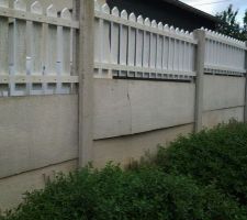 Plaque fissuré coté voisine