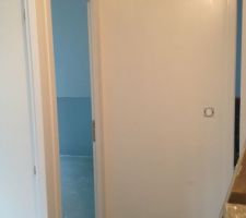 Première couche de chantilly sur le palier