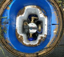 Pose du compteur fait