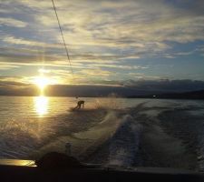 Petite session de wakesurf du vendredi soir