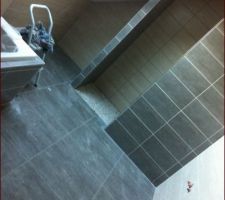 Salle de bain principale en Anthracite