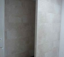 Fa&iuml;ence salle de bains, douche &agrave; l'italienne