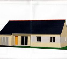 Vue en perspective de notre future maison