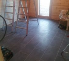 Carrelage dans le bureau