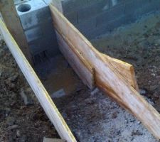 Rattrapage demi-niveau face sud.