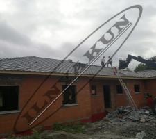Clouage des tuiles faitières