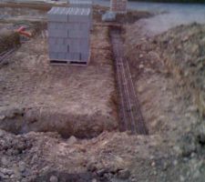 Ferraillage semelle filante pente nord et centre