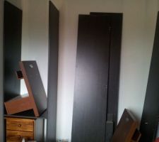 Pose du dressing fait maison