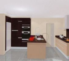Voici le projet de cuisine.