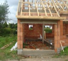 Linteau et seuil garage