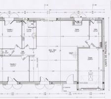 Plan de la maison (vue du RDC)