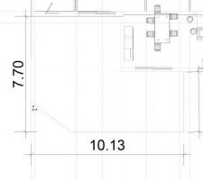 Plan esquisse terrasse bois