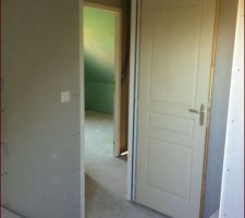 Placo de l'&eacute;tage termin&eacute;