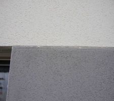 Bavures joint creux du haut