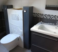 Le meuble coin d'O n'&eacute;tant pas adapt&eacute;, nous avons juste r&eacute;cup&eacute;r&eacute; les colonnes pour les adapter aux nouveaux meubles :happy: