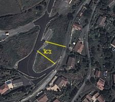 Une vue de la position du terrain dans le lotissement