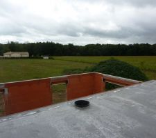 Sortie conduit chemin&eacute;e et salon en bas