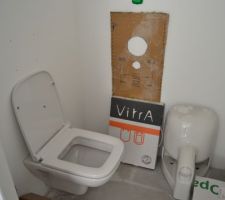 Wc suspendu, manque le lave main