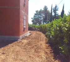 Cote parking,vu vers le jardin